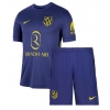 Camiseta Atletico Madrid Segunda Equipación Replica 2025-26 para niños mangas cortas (+ Pantalones cortos)